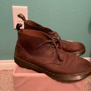Men Brown Leather Doc Martens